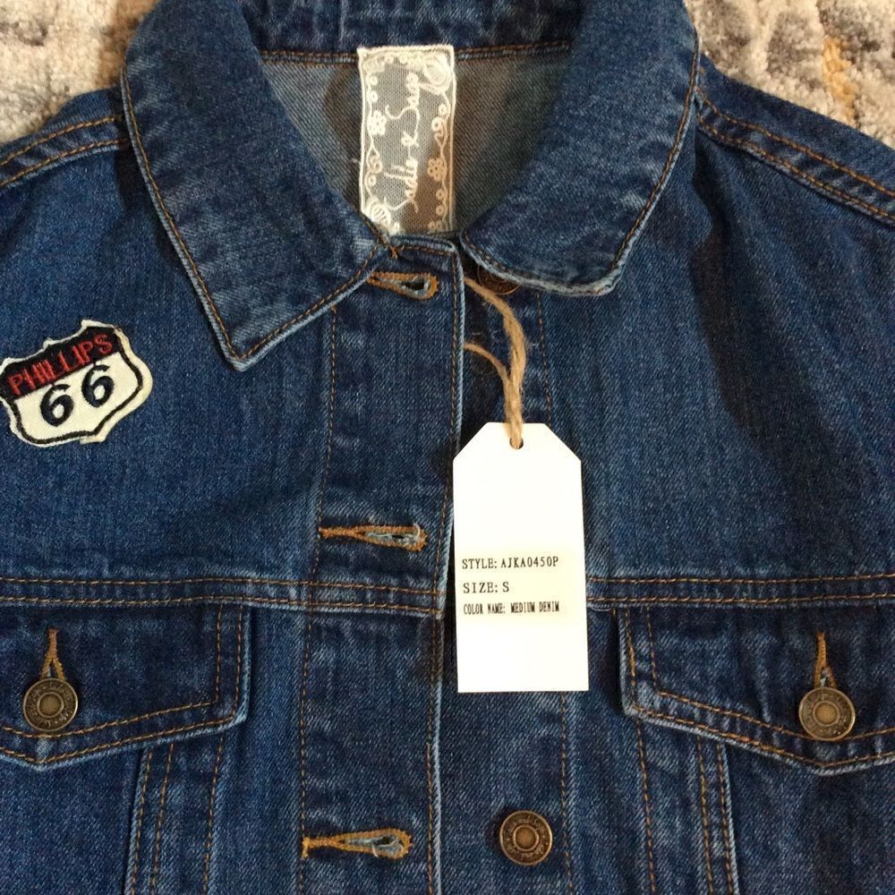 Anthropologie PATCHWORK DENIM JACKET! SIZE S - Picture 6 of 8
